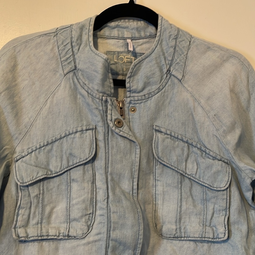 LOFT Chambray Jacket - Picture 2 of 4